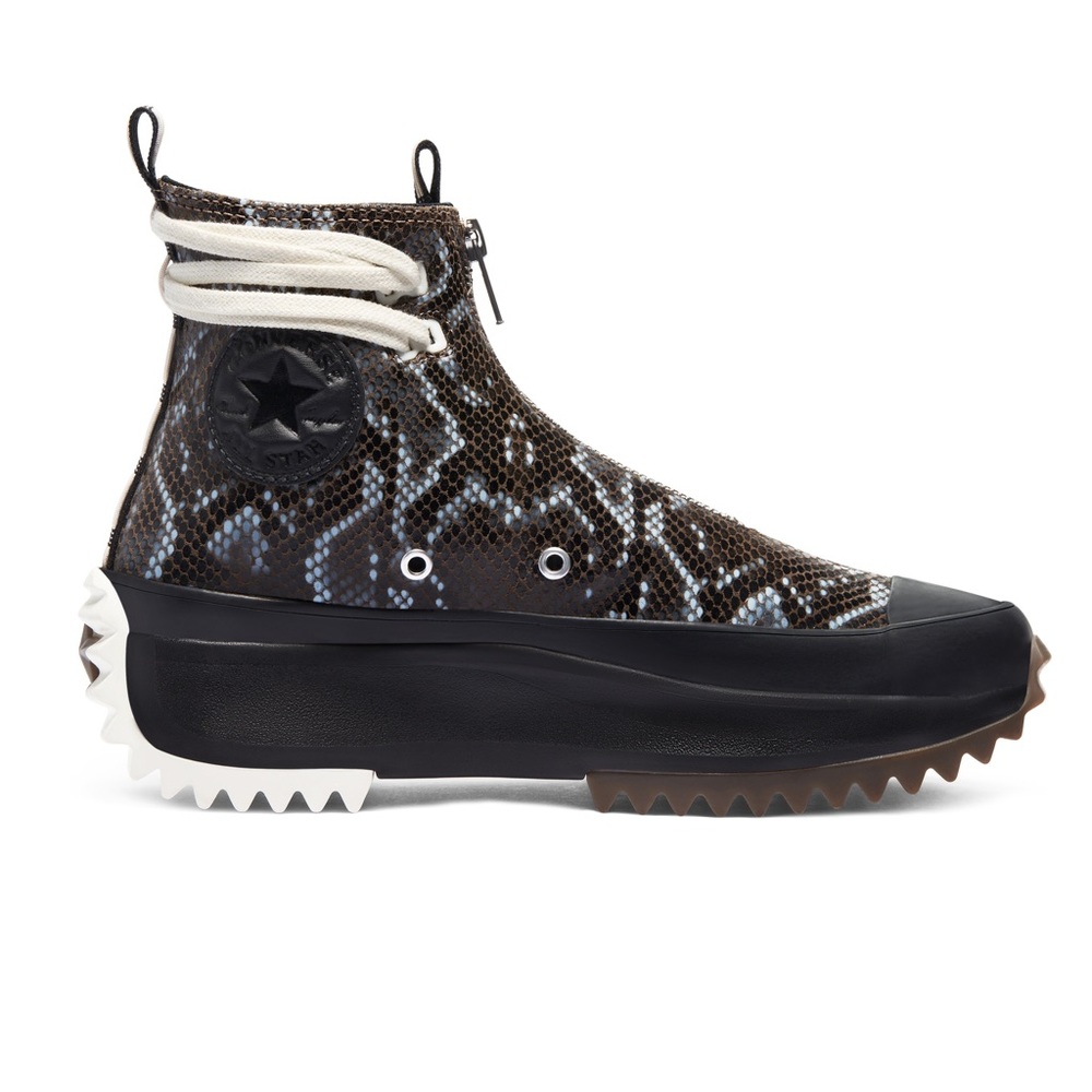 New Unisex Converse Run Star Hike NU Snakeskin High Top Engine Smoke